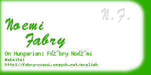 noemi fabry business card